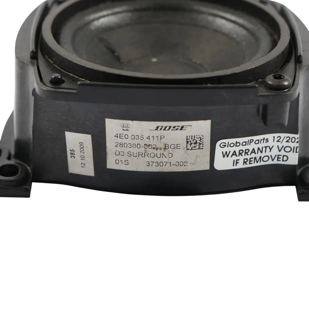 Głośnik Półki Bagażnika Bose Tył Lewa Prawa do Audi S8 D3 o numerze 4E0035411P Audi S8 D3 Głośnik Półki Bagażnika Bose Tył Lewa Prawa - SKU 4E0035411P - Numer Części 4E0035411P