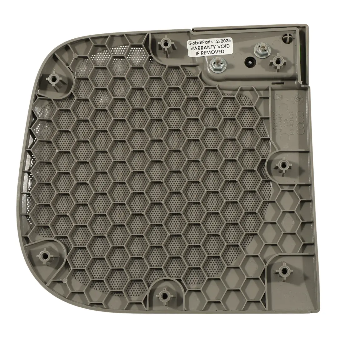 Audi A8 S8 D3 Lautsprecher Abdeckung Tür Karte Hinten Links Bose Grau - SKU 4E0035419 - Teilenummer 4E0035419
