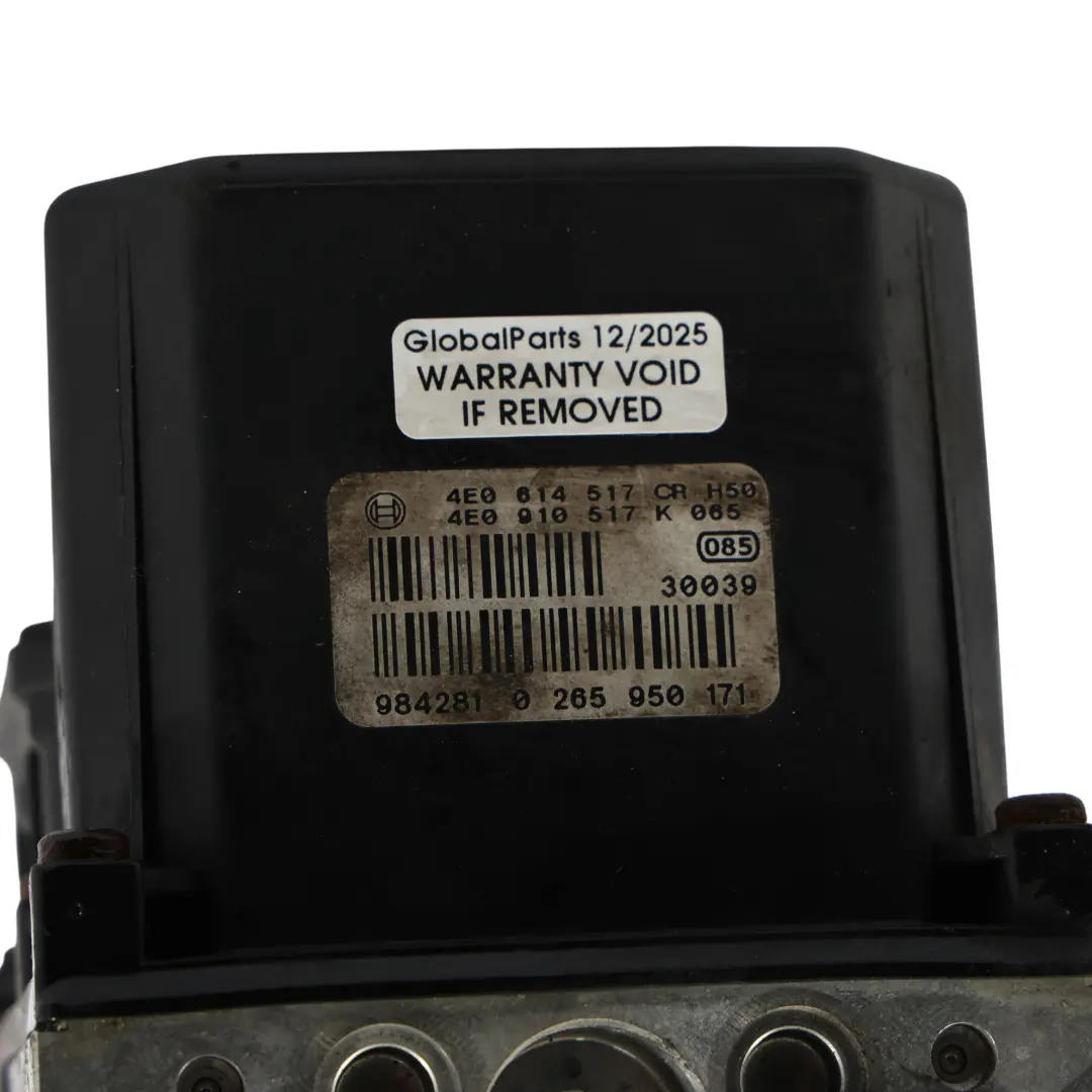 ABS Pump Hydraulic Brake ABS Control Module to Audi S8 D3 5.2 FSI with Part number 4E0614517CR Audi S8 D3 5.2 FSI ABS Pump Hydraulic Brake ABS Control Module - SKU 4E0614517CR - Part number 4E0614517CR