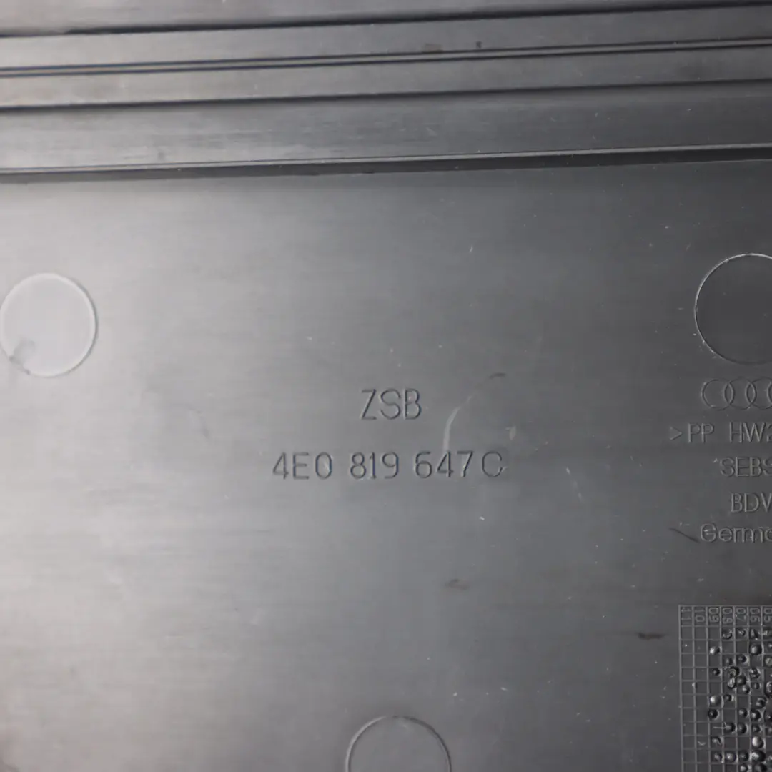 Audi A8 D3 Air Climate Pollen Filter Intake Cover Trim Panel - SKU 4E0819647C - Part number 4E0819647C