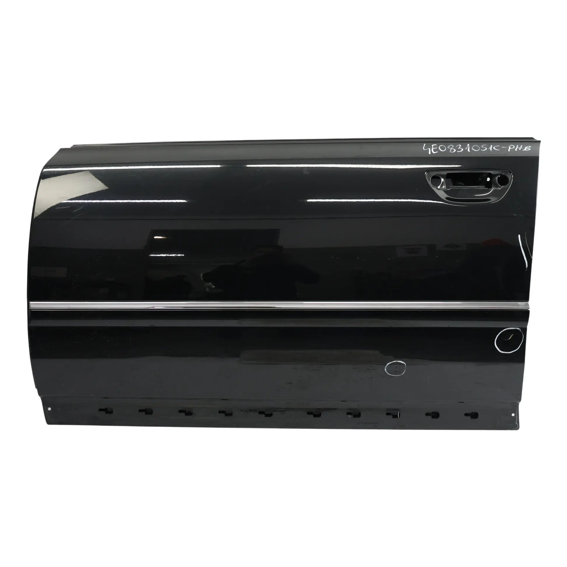 Audi A8 D3 Puerta Delantera Izquierda Revestimiento Phantom Black Negro - Z9Y