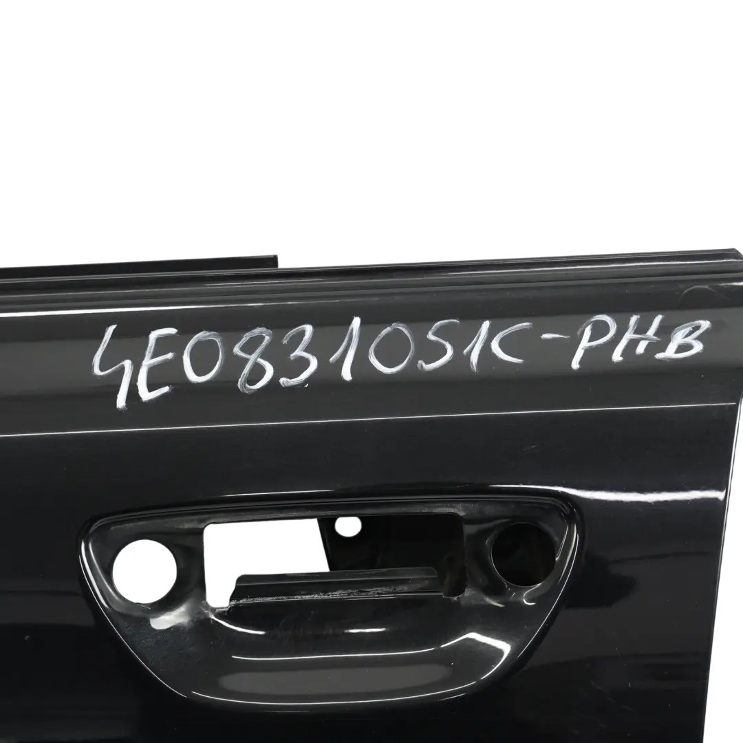 Panneau De Porte Avant Gauche Phantom Black Noir - Z9Y pour Audi A8 D3 à propos du numéro de pièce 4E0831051C Audi A8 D3 Panneau De Porte Avant Gauche Phantom Black Noir - Z9Y - SKU 4E0831051C-PHB - Numéro de pièce 4E0831051C
