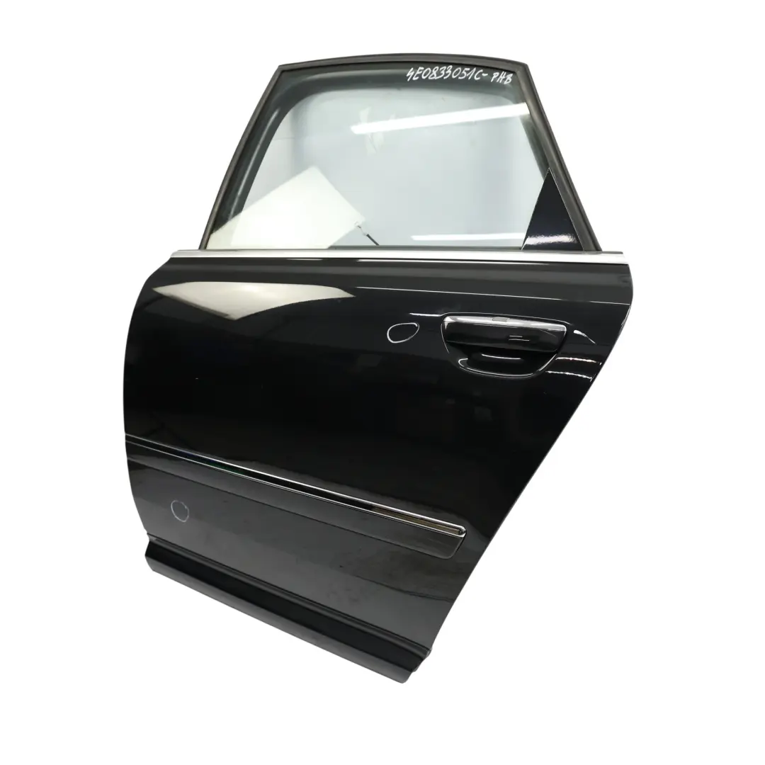 Audi A8 S8 D3 Panneau De Porte Arrière Gauche Phantom Black - Z9Y - SKU 4E0833051C-PHB - Numéro de pièce 4E0833051C