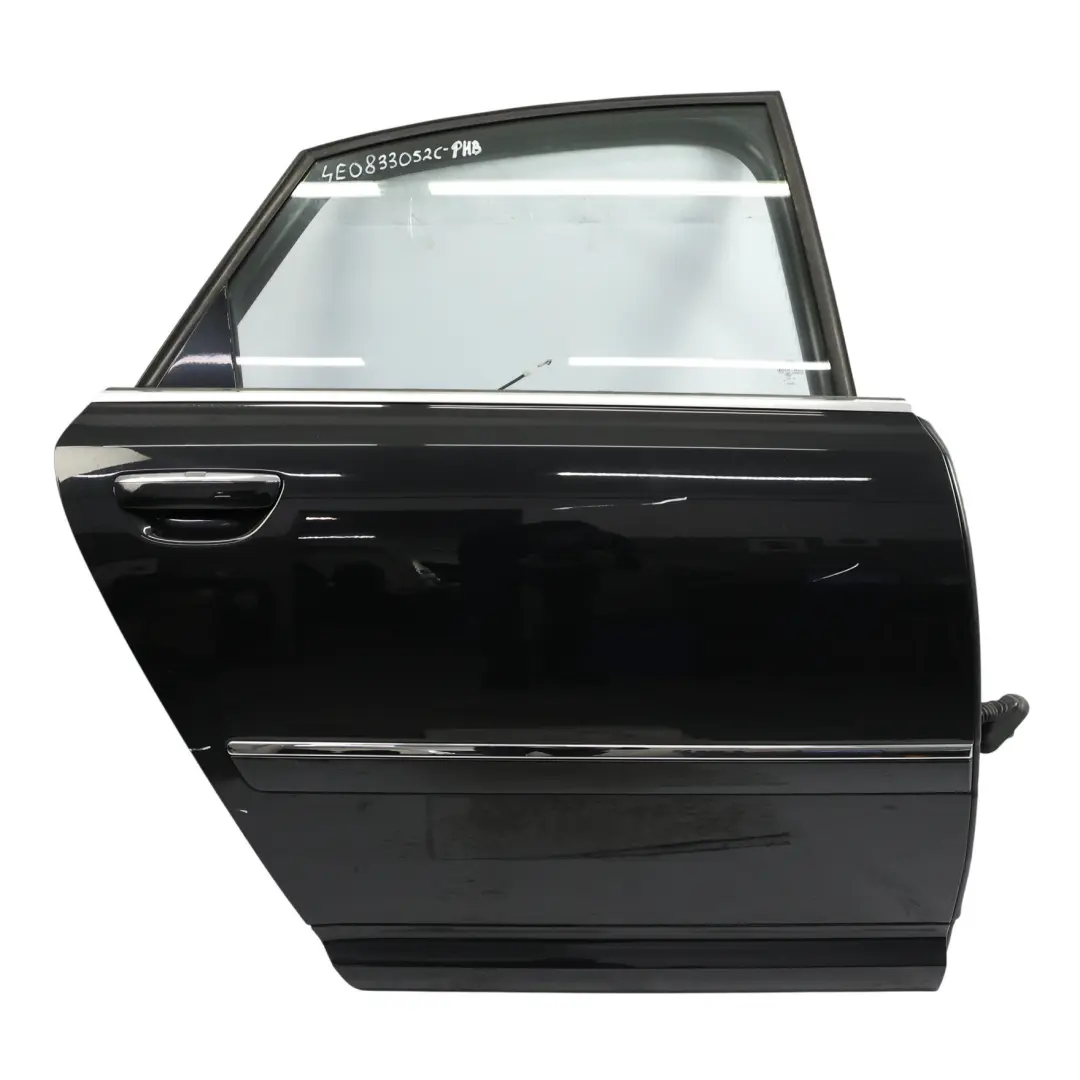 Tür Hinten Rechts Phantom Black Schwarz - Z9Y für Audi A8 S8 D3 mit Teilenummer 4E0833052C Audi A8 S8 D3 Tür Hinten Rechts Phantom Black Schwarz - Z9Y - SKU 4E0833052C-PHB - Teilenummer 4E0833052C