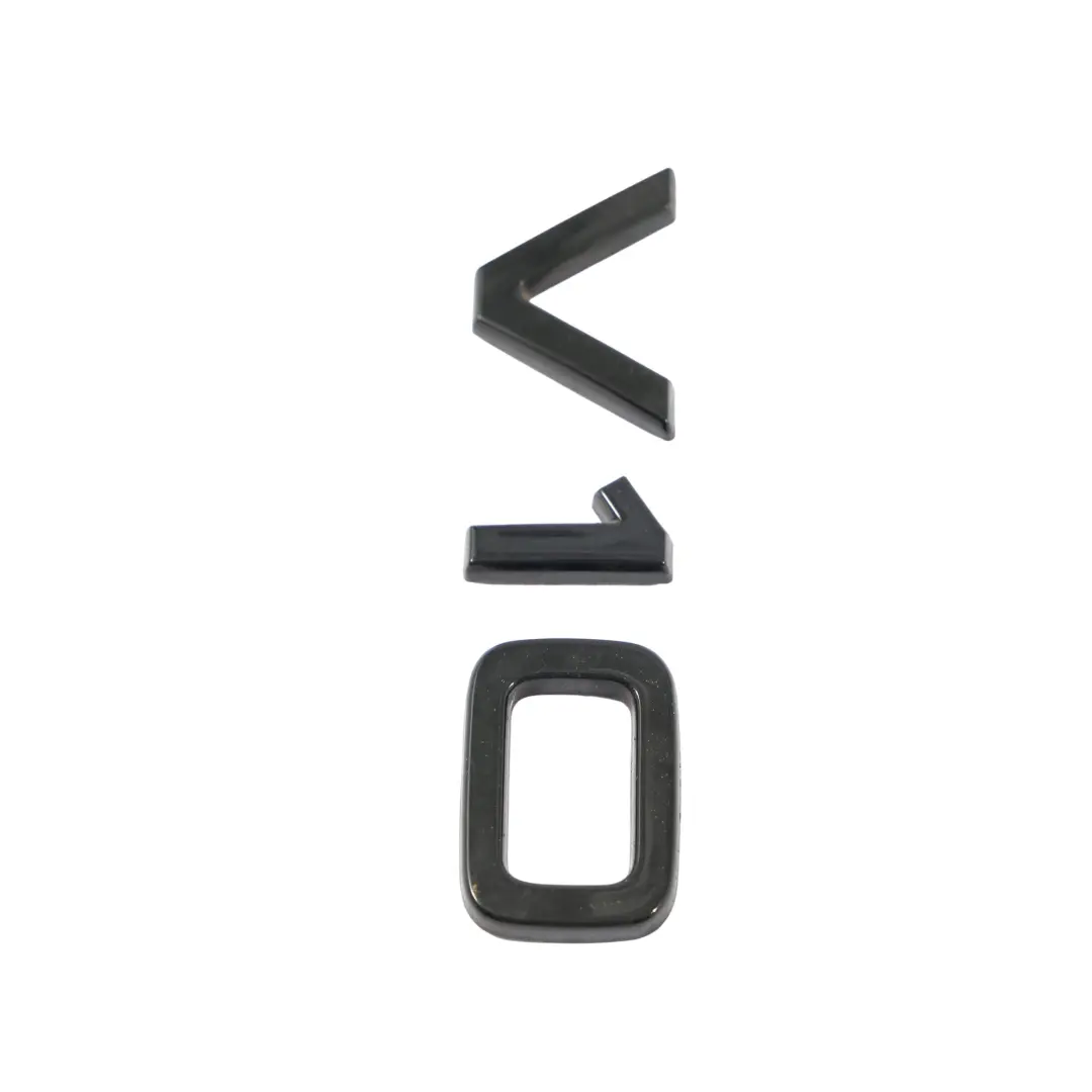 Emblem Schriftzug "V10" Seiten Verkleidung für Audi S8 D3 mit Teilenummer 4E0853601A Audi S8 D3 Emblem Schriftzug "V10" Seiten Verkleidung - SKU 4E0853601A - Teilenummer 4E0853601A