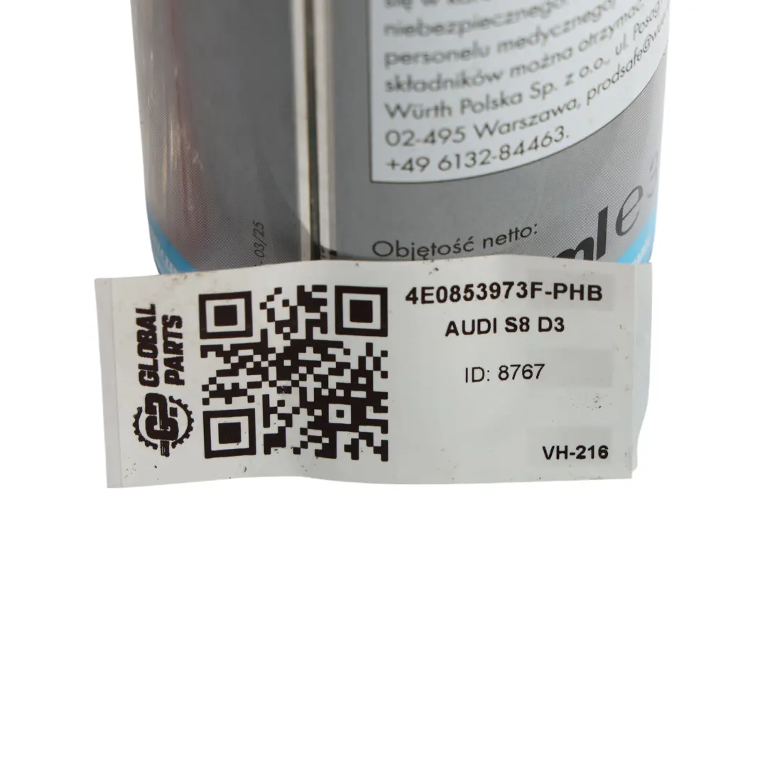 Listwa Ochronna Błotnika Przedniego Lewego Czarna do Audi A8 S8 D3 o numerze 4E0853973F Audi A8 S8 D3 Listwa Ochronna Błotnika Przedniego Lewego Czarna - SKU 4E0853973F-PHB - Numer Części 4E0853973F