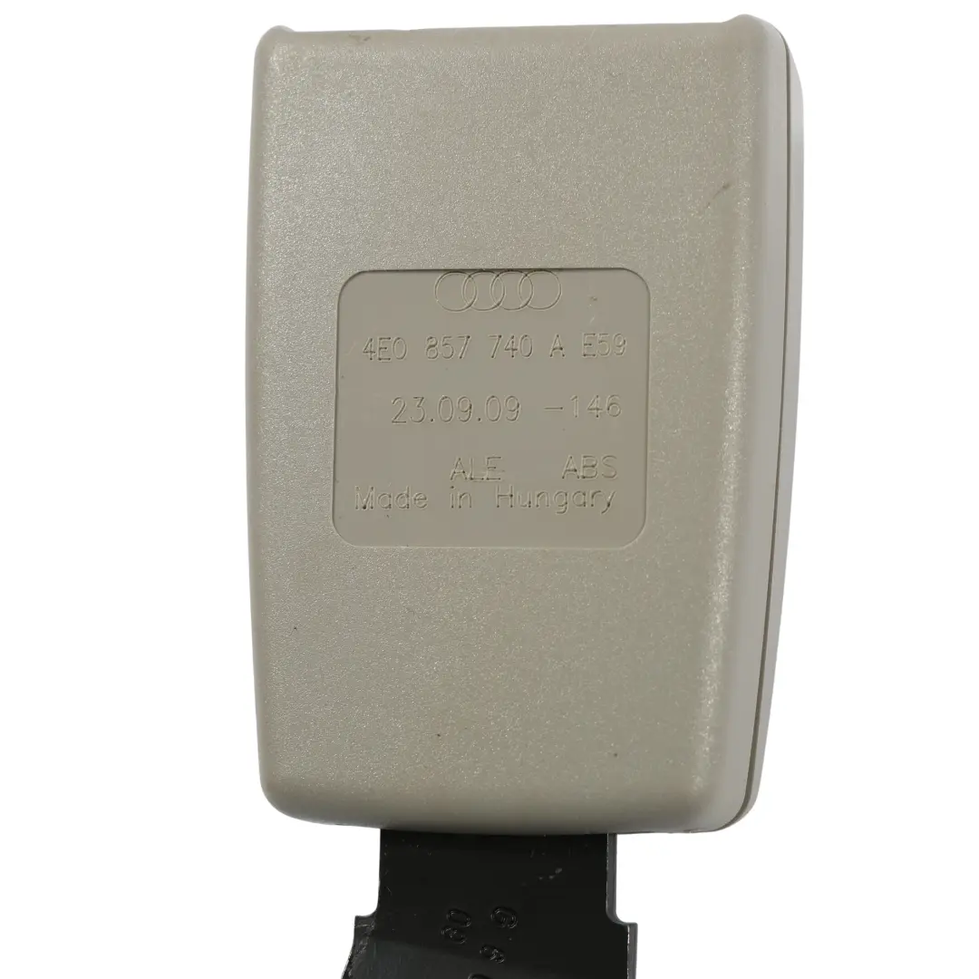Cintura Fibbia Blocco Posteriore Destra Grigio per Audi A8 D3 Q7 4L con numero di parte 4E0857740A Audi A8 D3 Q7 4L Cintura Fibbia Blocco Posteriore Destra Grigio - SKU 4E0857740A-1 - Numero di parte 4E0857740A