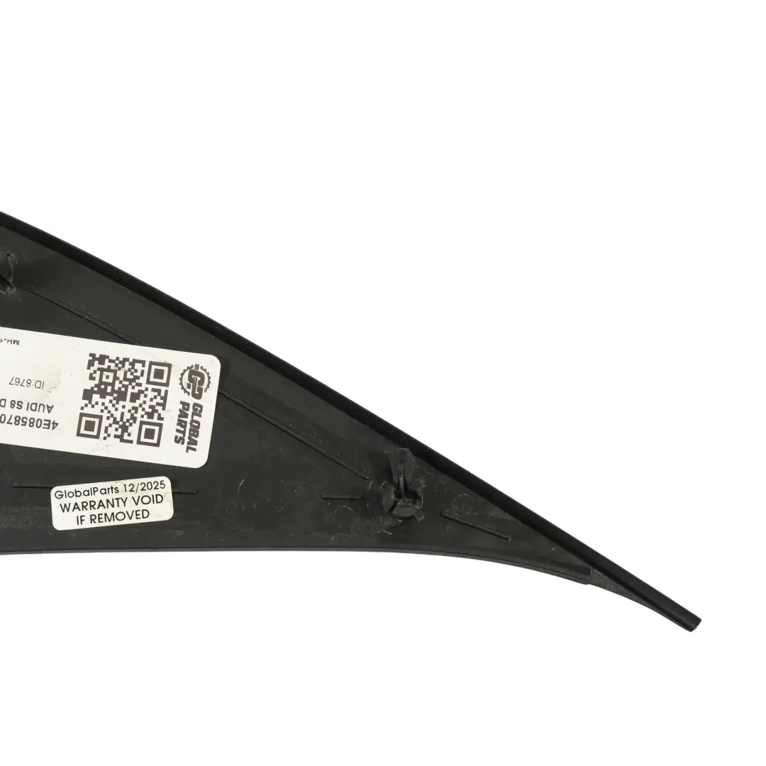 Cache Triangulaire Intérieur De Rétroviseur Avant Gauche pour Audi A8 D3 à propos du numéro de pièce 4E0858705B Audi A8 D3 Cache Triangulaire Intérieur De Rétroviseur Avant Gauche - SKU 4E0858705B - Numéro de pièce 4E0858705B