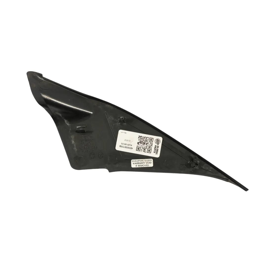Cache Triangulaire Intérieur De Rétroviseur Avant Gauche pour Audi A8 D3 à propos du numéro de pièce 4E0858705B Audi A8 D3 Cache Triangulaire Intérieur De Rétroviseur Avant Gauche - SKU 4E0858705B - Numéro de pièce 4E0858705B