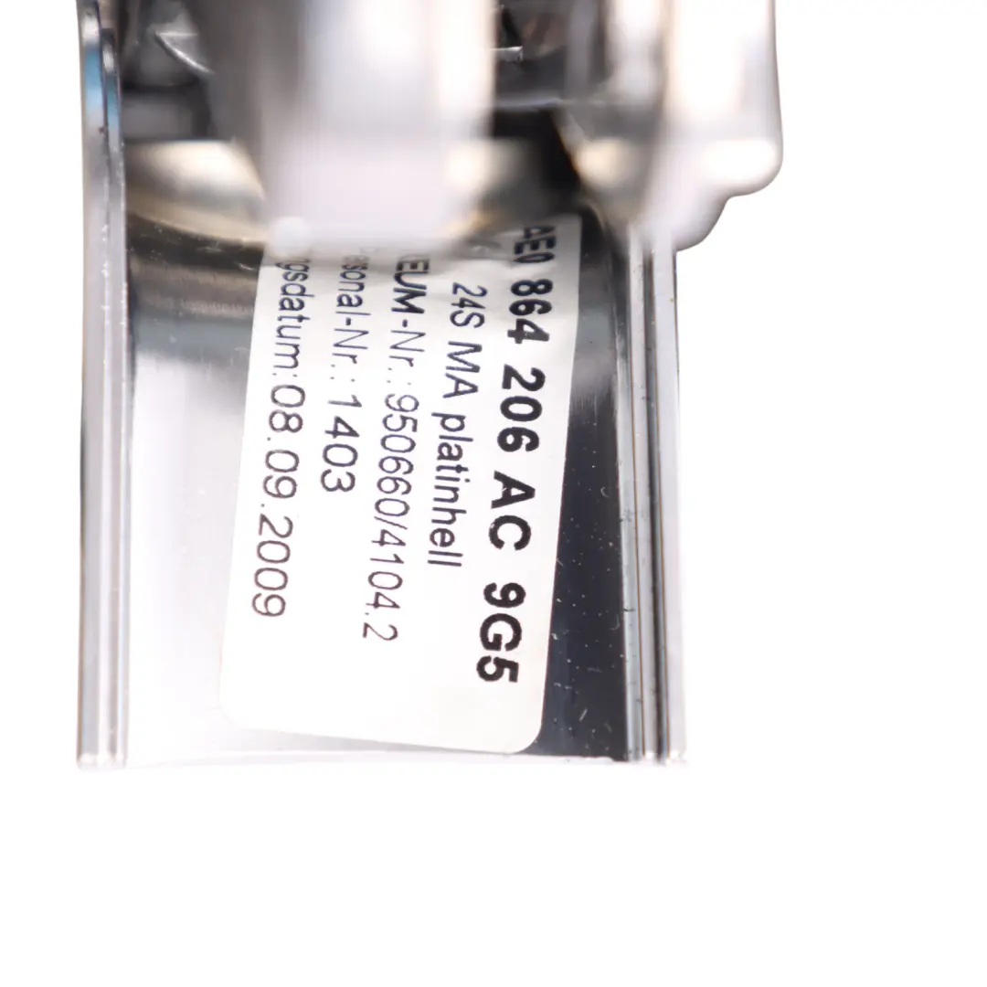 Audi S8 D3 Centre Console Double Armrest Leather Front Grey 4E0864206AC - SKU 4E0864205M - Part number 4E0864205M