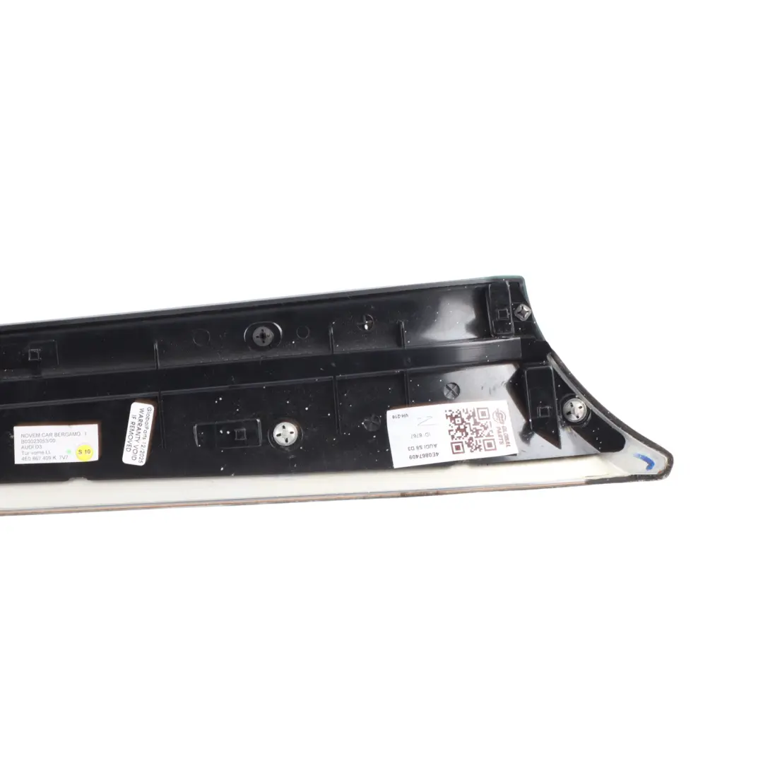 Audi A8 S8 D3 Front Left N/S Door Trim Panel Cover Carbon K - SKU 4E0867409 - Part number 4E0867409K