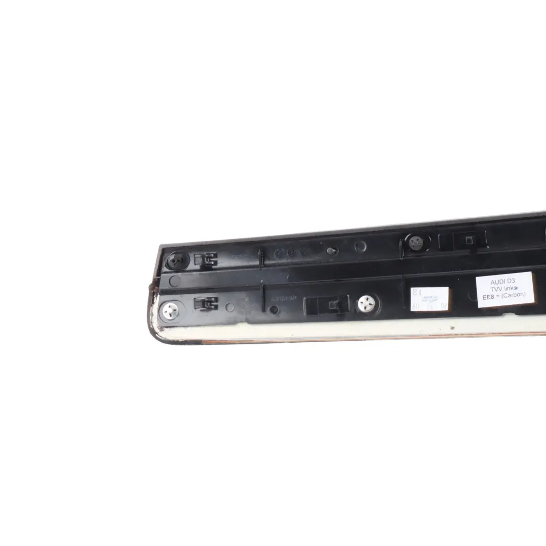 Front Left N/S Door Trim Panel Cover Carbon K to Audi A8 S8 D3 with Part number 4E0867409K Audi A8 S8 D3 Front Left N/S Door Trim Panel Cover Carbon K - SKU 4E0867409 - Part number 4E0867409K