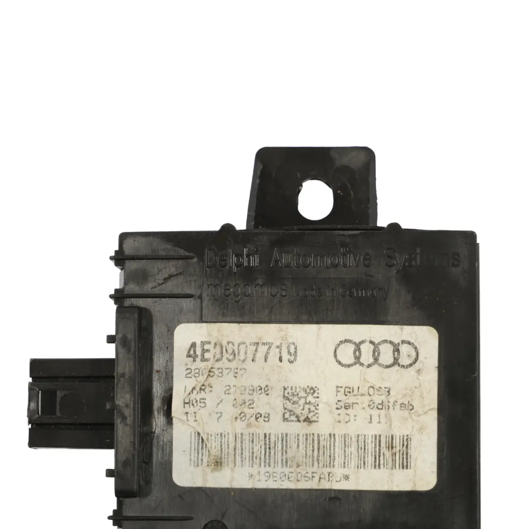 Audi A8 S8 D3 Alarm Module Tow Protection Signal Control Unit Block - SKU 4E0907719 - Part number 4E0907719