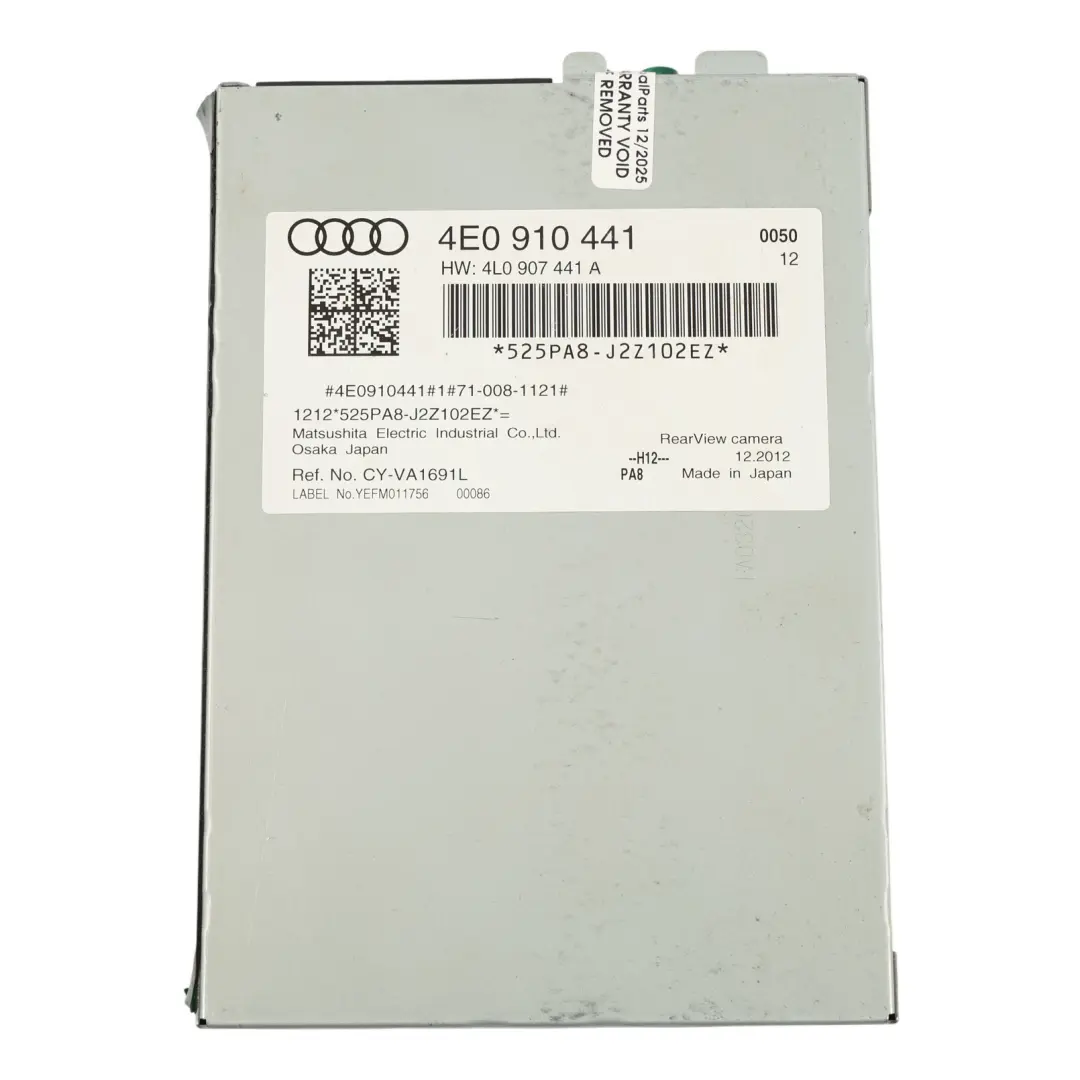Moduł Sterownik Kamery Cofania do AUDI A8 S8 D3 o numerze 4E0910441 AUDI A8 S8 D3 Moduł Sterownik Kamery Cofania - SKU 4E0910441-1 - Numer Części 4E0910441