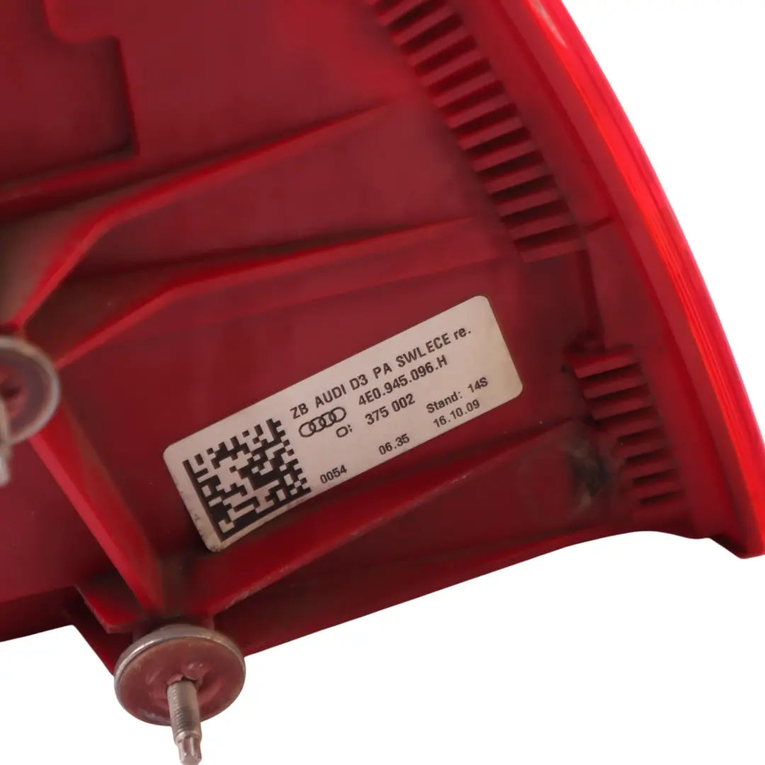 Audi S8 D3 Rear Side Fender Wing Tail Light Lamp Outer Right O/S - SKU 4E0945096H - Part number 4E0945096H