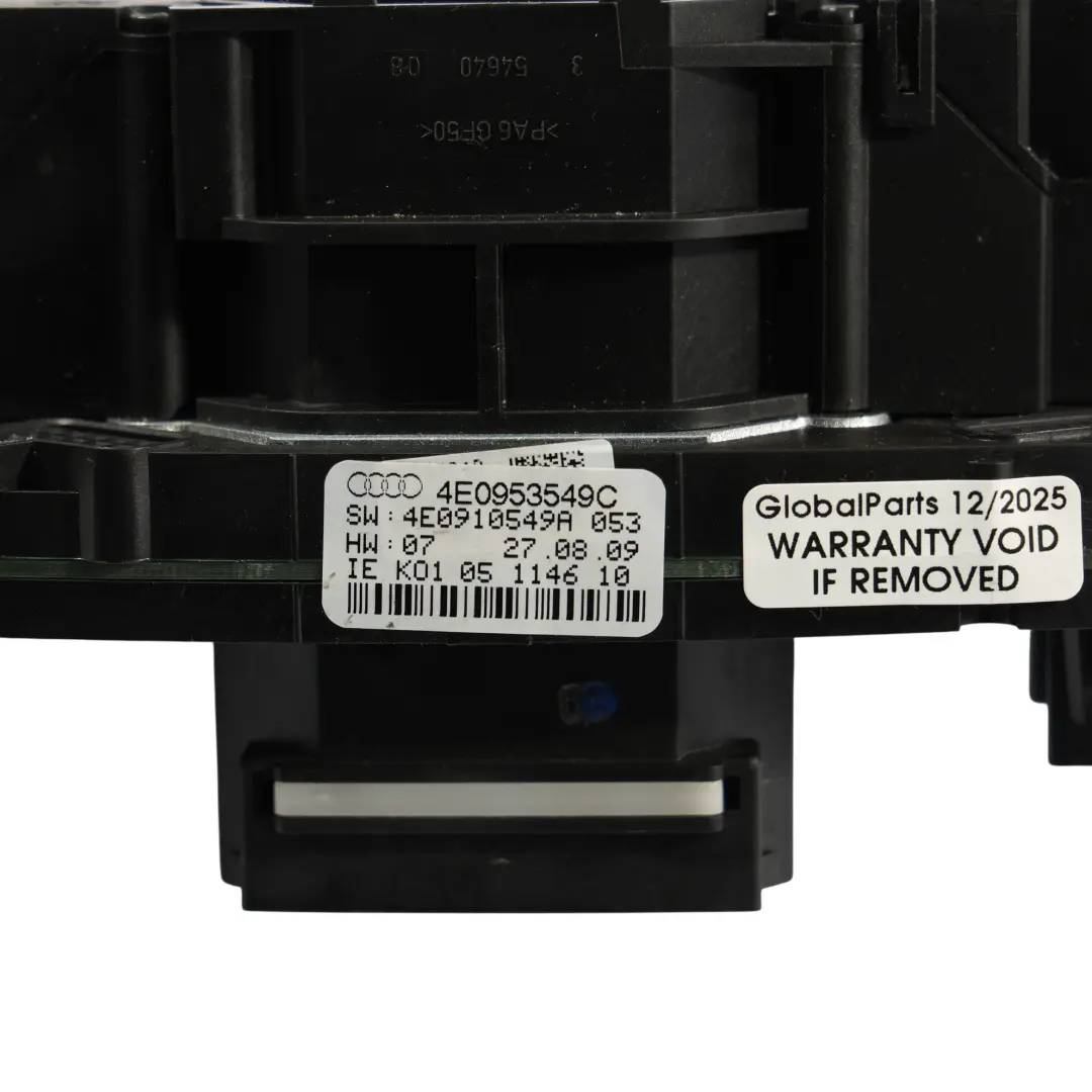 Audi A8 S8 D3 Commande Clignotants D'Essuie-Glaces Volant - SKU 4E0953549C - Numéro de pièce 4E0953549C