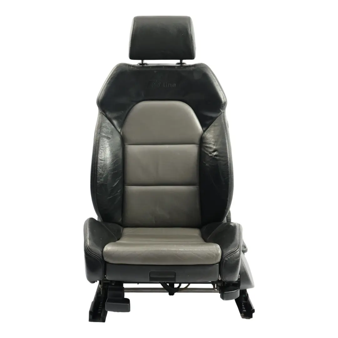 4F S-Line Asiento Delantero Calefactable Cuero Negro Gris Izquierdo para Audi A6 C6 con número de pieza 4F0881805AG Audi A6 C6 4F S-Line Asiento Delantero Calefactable Cuero Negro Gris Izquierdo - SKU 4F0881805AG-1 - Número de pieza 4F0881805AG