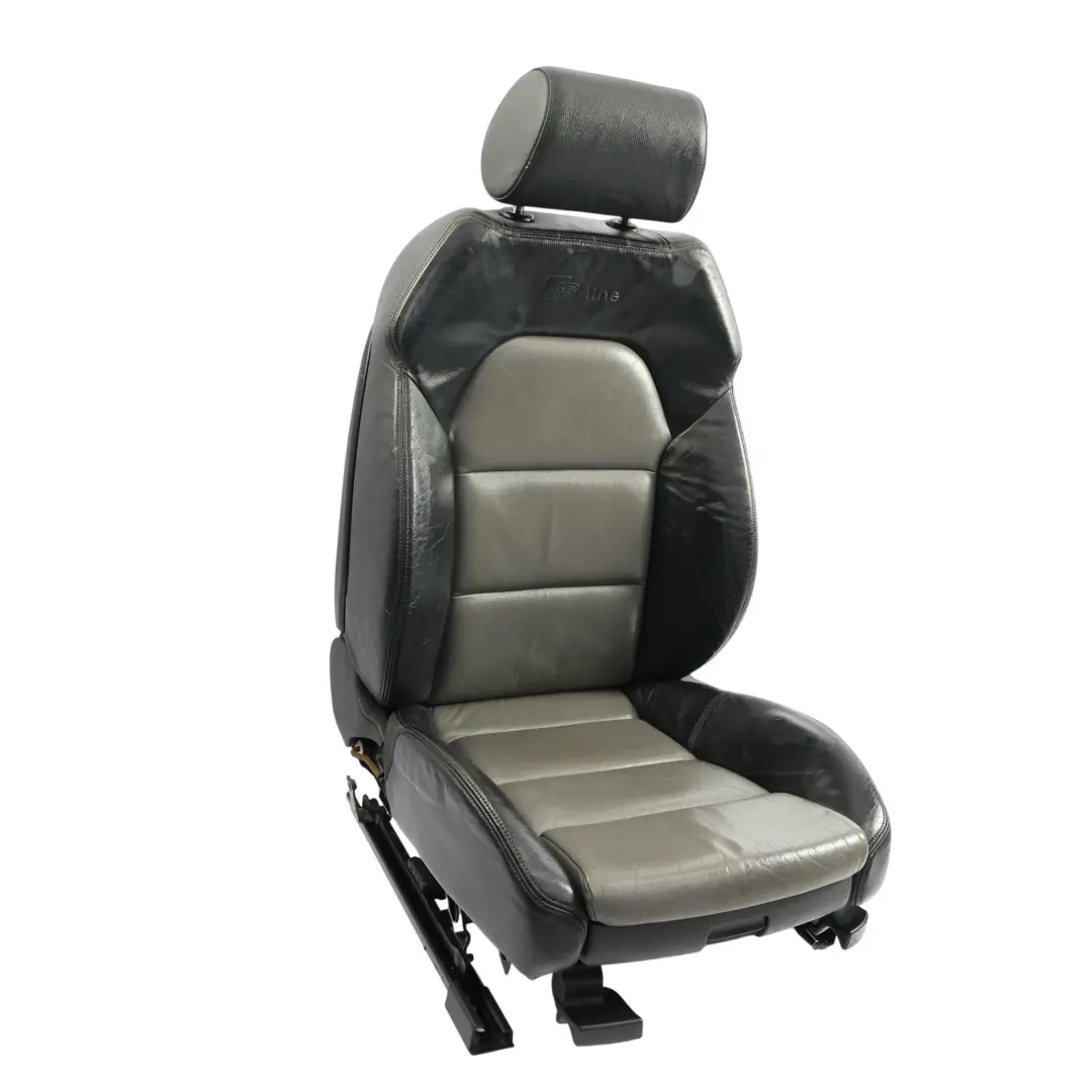 4F S-Line Asiento Delantero Calefactable Cuero Negro Gris Izquierdo para Audi A6 C6 con número de pieza 4F0881805AG Audi A6 C6 4F S-Line Asiento Delantero Calefactable Cuero Negro Gris Izquierdo - SKU 4F0881805AG-1 - Número de pieza 4F0881805AG