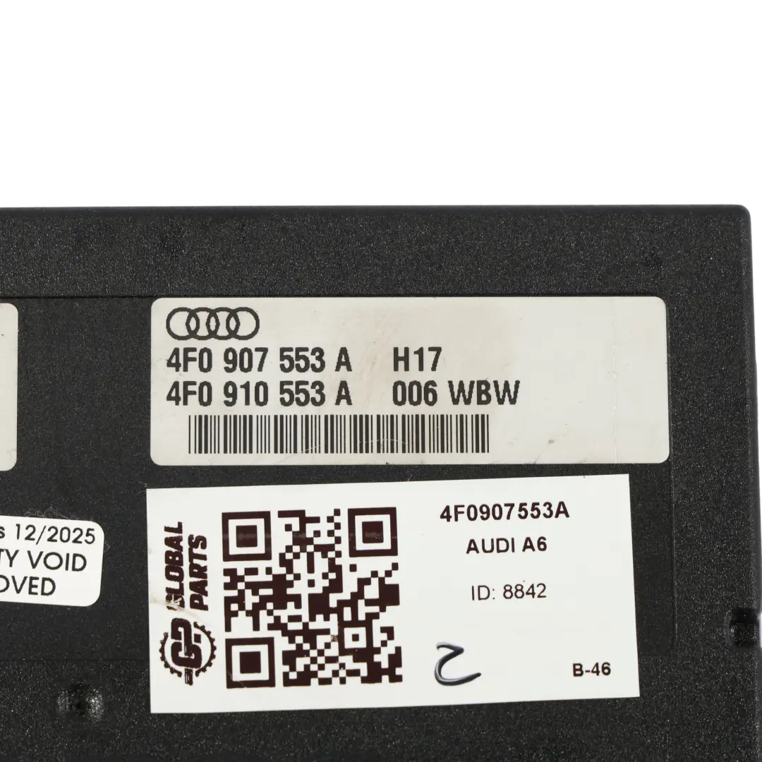 Audi A6 C6 Allroad Modulo Sospensioni Adattive Unità Controllo - SKU 4F0907553A - Numero di parte 4F0907553A