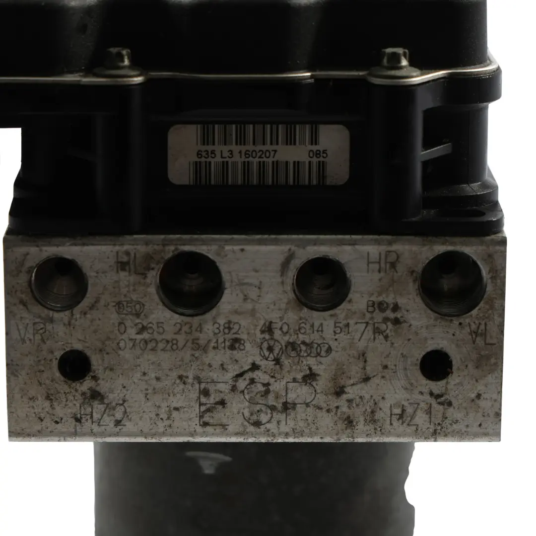 Audi A6 C6 ABS Bremspumpe Hydraulikblock Steuergerät 4F0614517R - SKU 4F0910517AB - Teilenummer 4F0910517AB