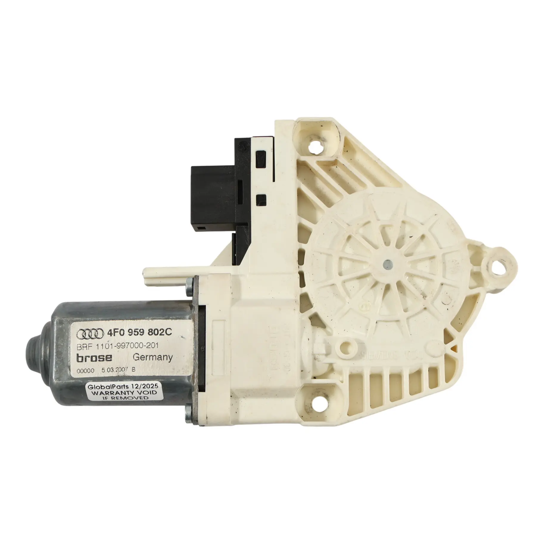 Audi A6 C6 Elevalunas Puerta Trasera Derecha Regulador Motor Unidad 4F0959802C