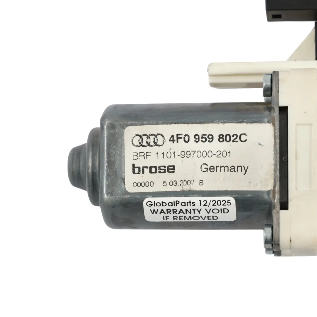 Elevalunas Puerta Trasera Derecha Regulador Motor Unidad para Audi A6 C6 con número de pieza 4F0959802C Audi A6 C6 Elevalunas Puerta Trasera Derecha Regulador Motor Unidad - SKU 4F0959802C - Número de pieza 4F0959802C