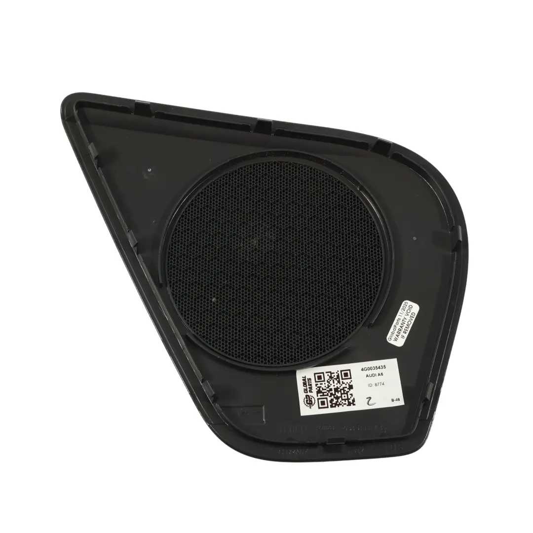 Cache Haut-Parleur Aigus Porte Arrière Gauche ) pour Audi A6 C7 à propos du numéro de pièce 4G0035435 Audi A6 C7 Cache Haut-Parleur Aigus Porte Arrière Gauche ) - SKU 4G0035435 - Numéro de pièce 4G0035435