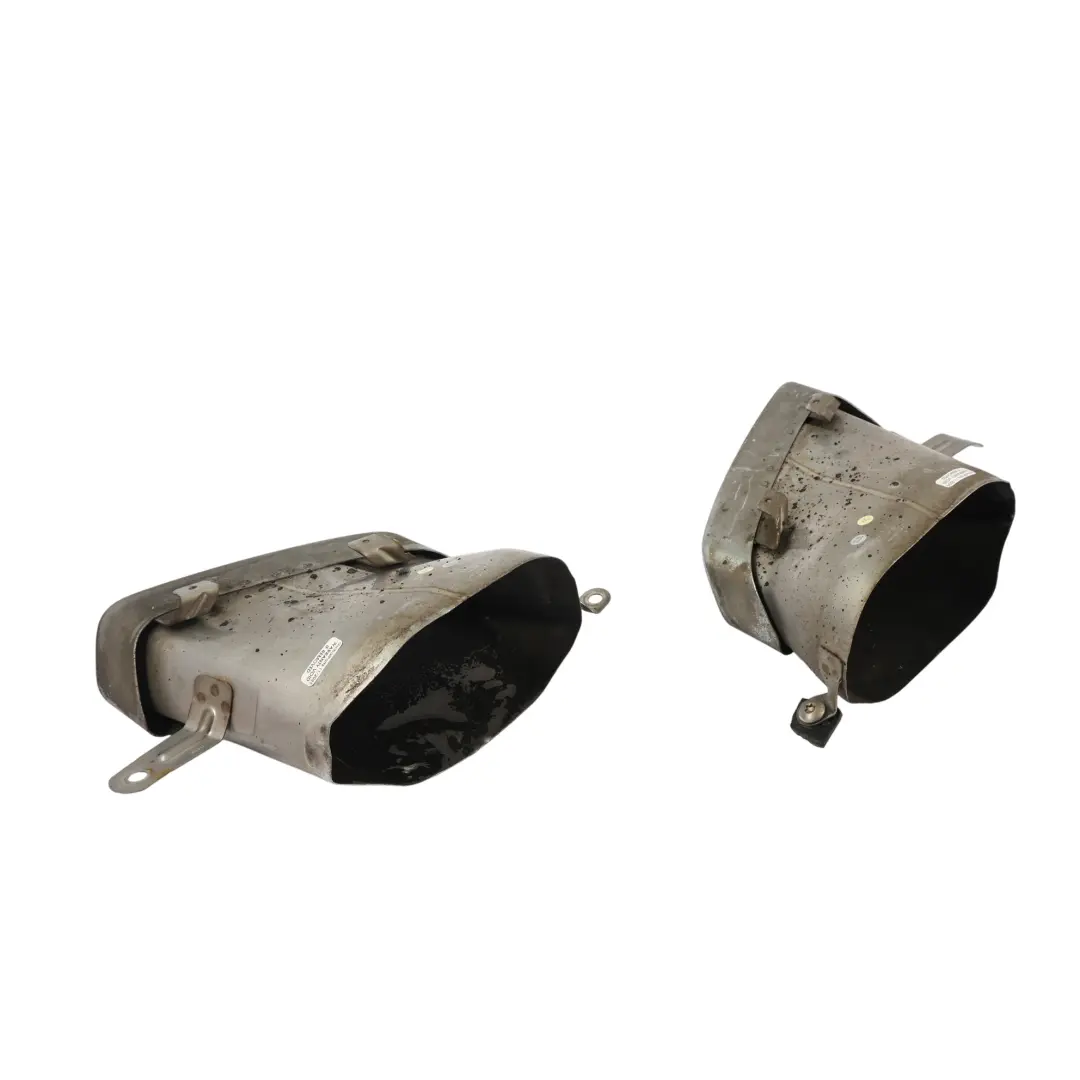 Hinten Stoßstange Auspuff Endrohr Ende Set 4G0253826A für Audi A6 C7 mit Teilenummer 4G0253825T Audi A6 C7 Hinten Stoßstange Auspuff Endrohr Ende Set 4G0253826A - SKU 4G0253825T-SET - Teilenummer 4G0253825T