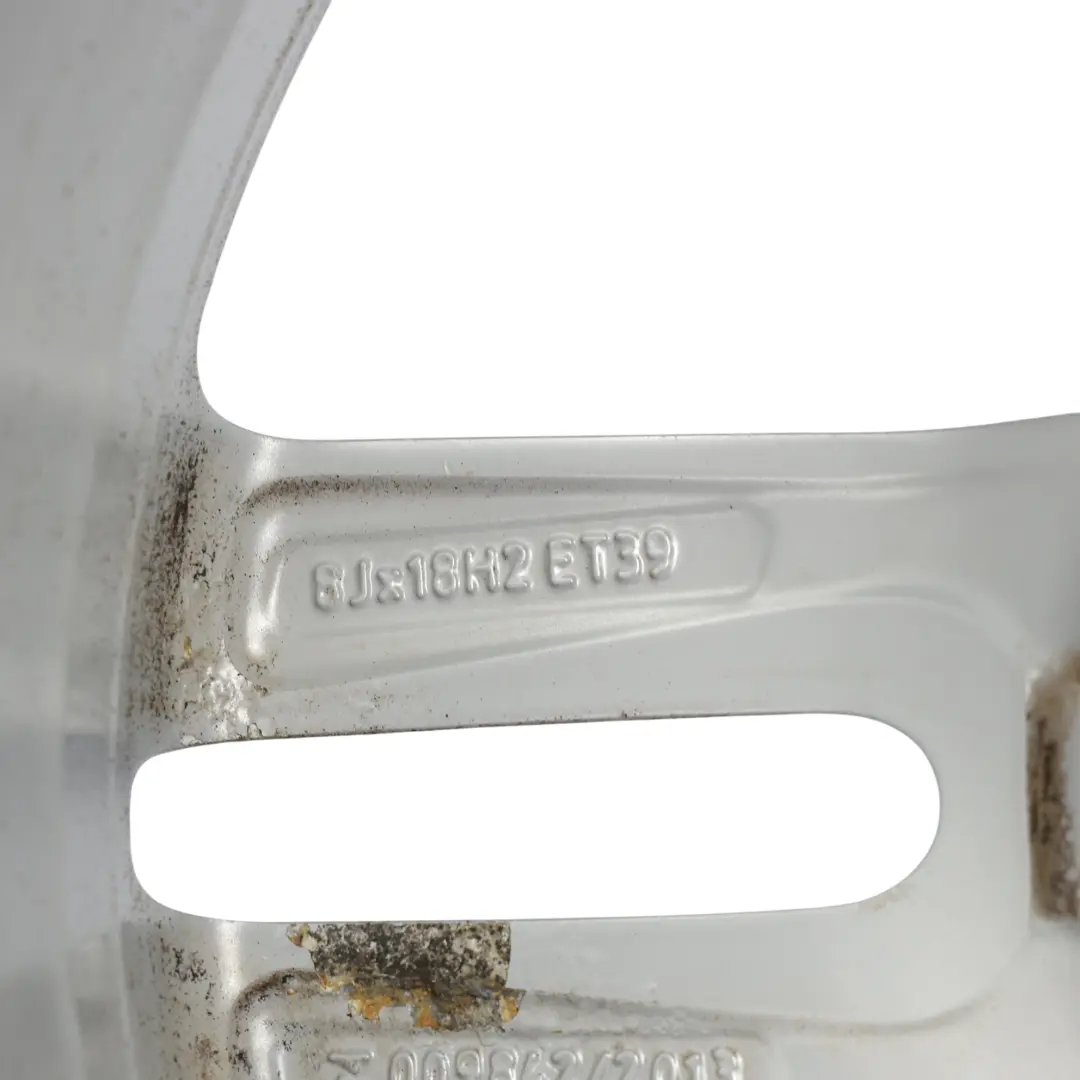 Audi A6 C7 Felga Aluminiowa Srebrna 18" 8J ET:39 10-Ramienna - SKU 4G0601025BL-2 - Numer Części 4G0601025BL