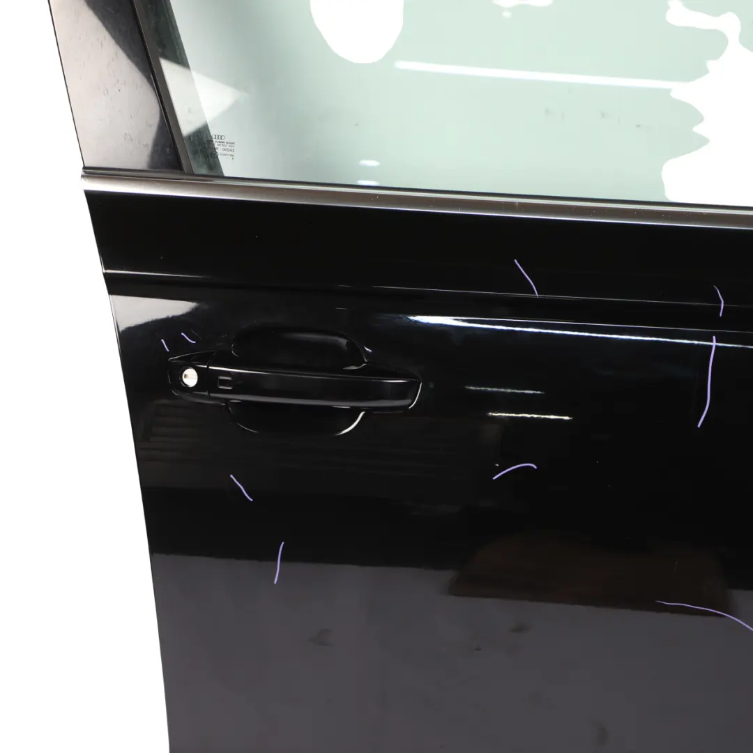 Audi A6 C7 Door Front Right O/S Covering Panel Brilliant Black Metallic - Y9B - SKU 4G0831052-BBL - Part number 4G0831052