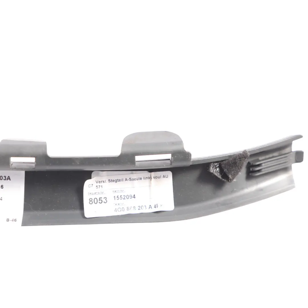 Audi A6 C7 A Pillar Centre Cover Trim Panel Left N/S - SKU 4G0868203A - Part number 4G0868203A