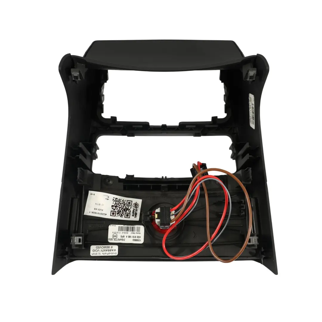 Audi A6 C7 Mittelkonsole Hinten Zigarettenanzünderblende Schwarz - SKU 4G0919180A-1 - Teilenummer 4G0919180A