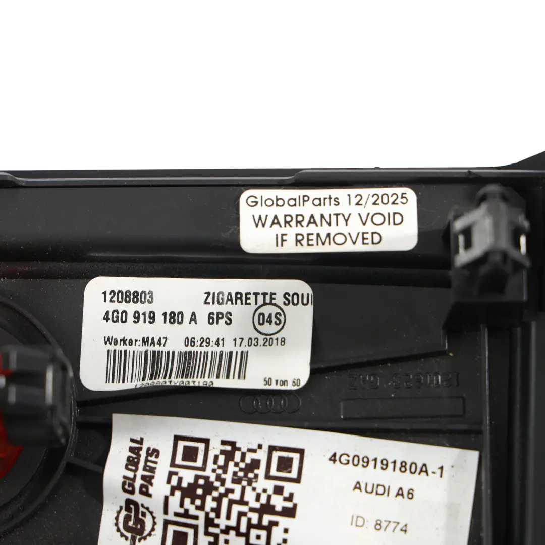 Cache De Garniture De Console Centrale Arrière Noir pour Audi A6 C7 à propos du numéro de pièce 4G0919180A Audi A6 C7 Cache De Garniture De Console Centrale Arrière Noir - SKU 4G0919180A-1 - Numéro de pièce 4G0919180A