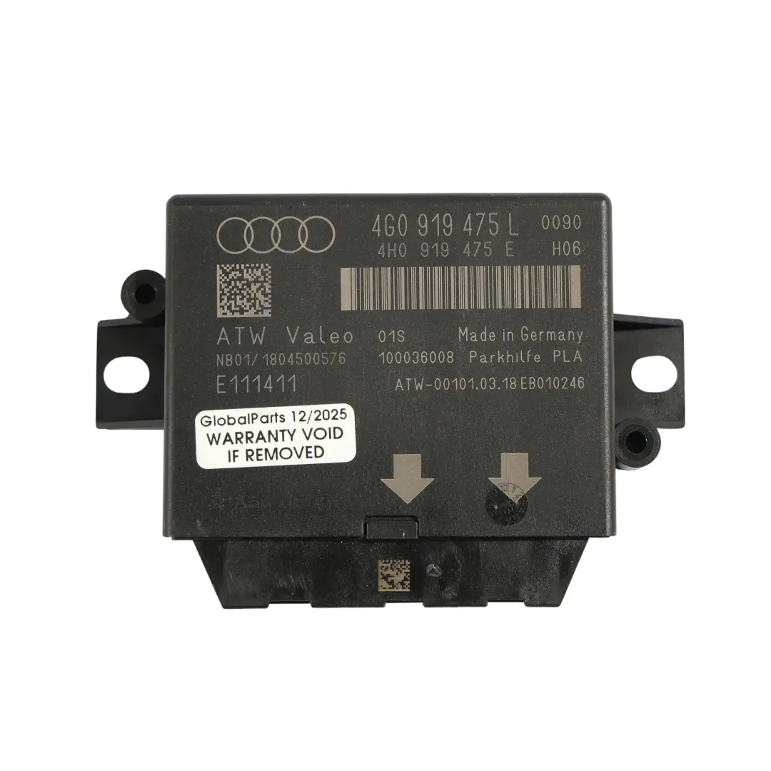 Moduł PDC Sterownik Czujników Parkowania do Audi A6 C7 4G o numerze 4G0919475L Audi A6 C7 4G Moduł PDC Sterownik Czujników Parkowania - SKU 4G0919475L - Numer Części 4G0919475L