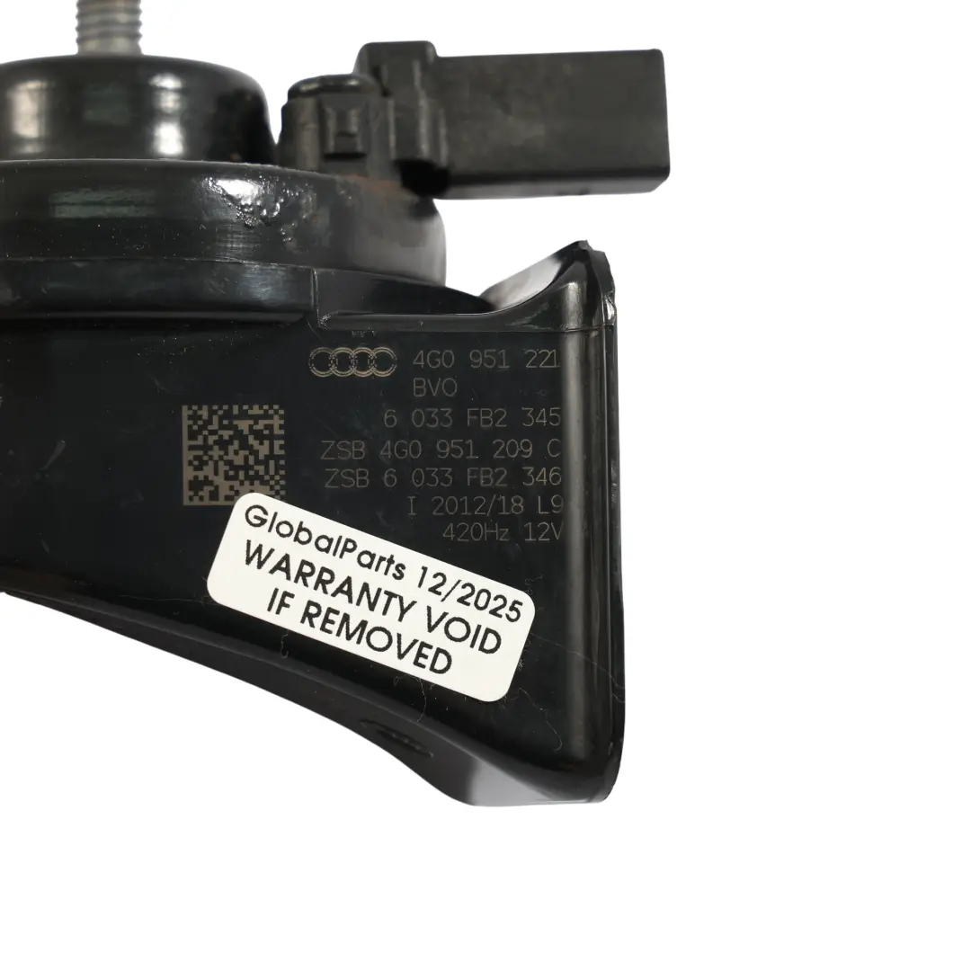 Low Tone Horn Signal Alarm to Audi A6 C7 A7 4G with Part number 4G0951221 Audi A6 C7 A7 4G Low Tone Horn Signal Alarm - SKU 4G0951221 - Part number 4G0951221