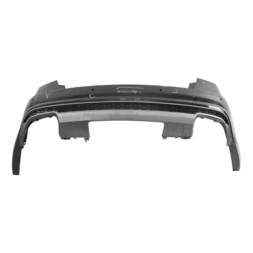 Audi A6 C7 Rear Bumper Trim Panel Covering Brilliant Black Metallic - Y9B - SKU 4G5807067L-BBL - Part number 4G5807067L