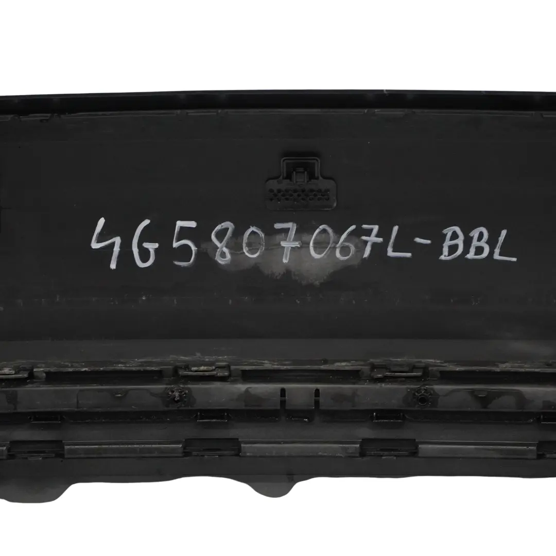 Audi A6 C7 Rear Bumper Trim Panel Covering Brilliant Black Metallic - Y9B - SKU 4G5807067L-BBL - Part number 4G5807067L