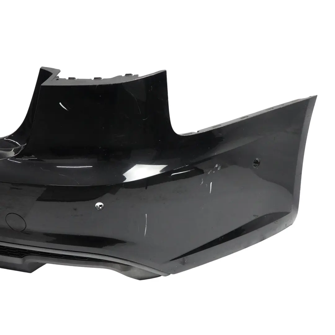 Bumper Trim Panel Covering Brilliant Black Metallic - Y9B to Audi A6 C7 Rear with Part number 4G5807067L Audi A6 C7 Rear Bumper Trim Panel Covering Brilliant Black Metallic - Y9B - SKU 4G5807067L-BBL - Part number 4G5807067L