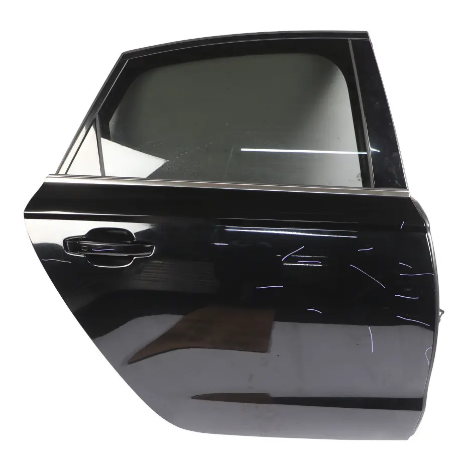 Door Rear Right O/S Covering Panel Brilliant Black Metallic - Y9B to Audi A6 C7 4G with Part number 4G5833052 Audi A6 C7 4G Door Rear Right O/S Covering Panel Brilliant Black Metallic - Y9B - SKU 4G5833052-BBL - Part number 4G5833052