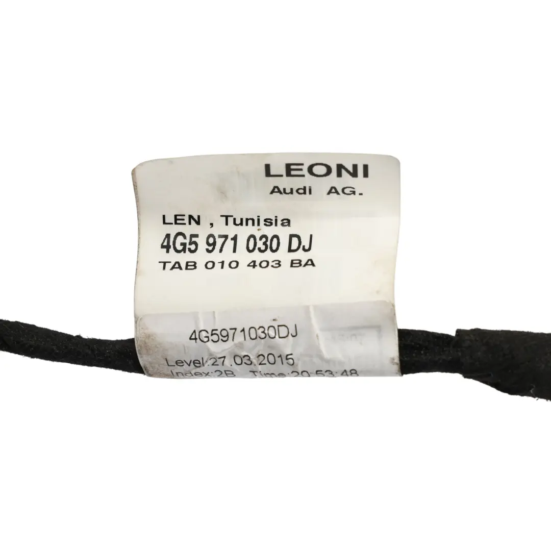 Faisceau De Câblage De Porte Avant Droite pour Audi A6 C7 à propos du numéro de pièce 4G5971030DJ Audi A6 C7 Faisceau De Câblage De Porte Avant Droite - SKU 4G5971030DJ - Numéro de pièce 4G5971030DJ