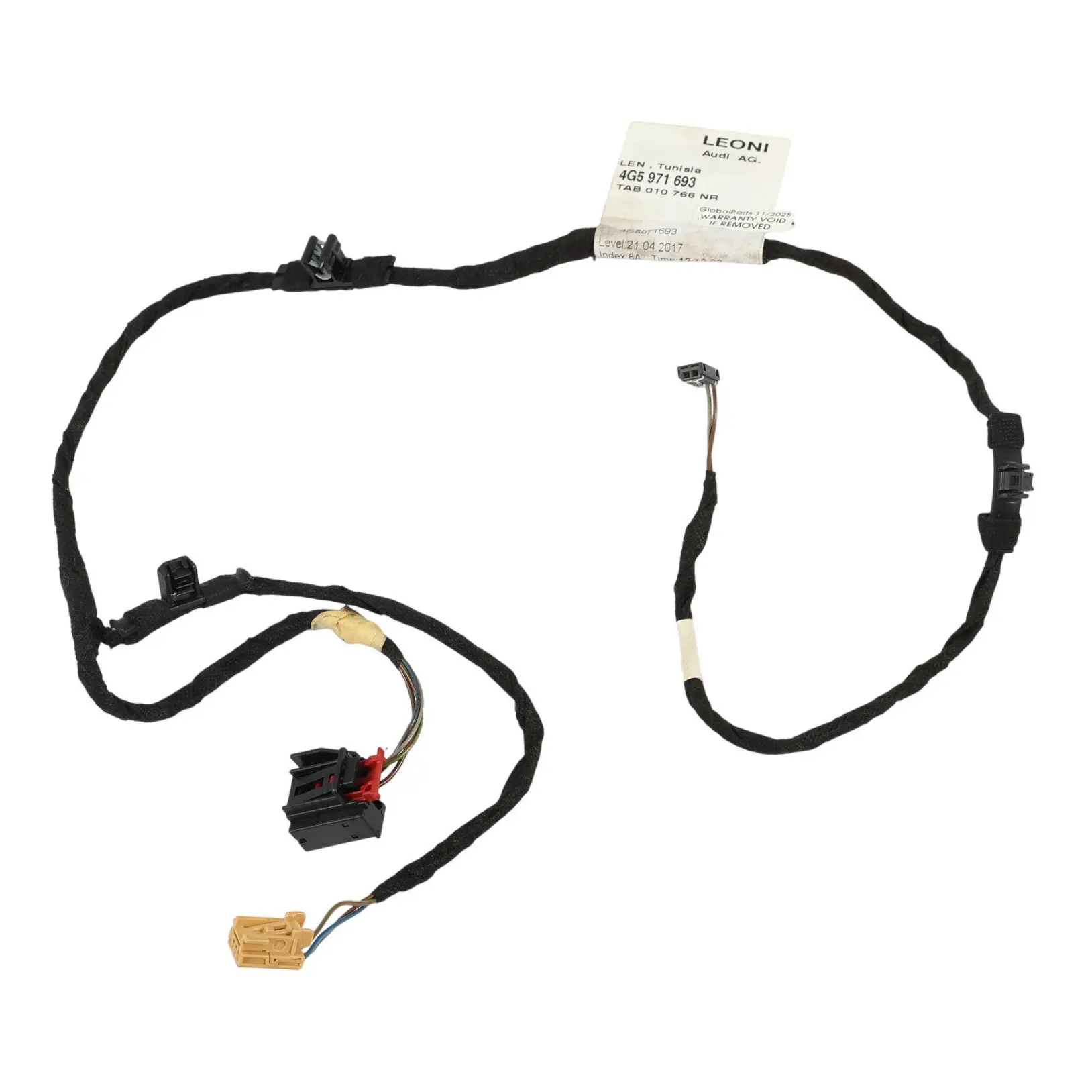 Audi A6 C7 4G Hintere Tür Karte Kabelbaum Verkabelung Links 4G5971693