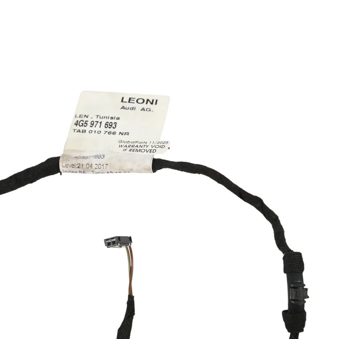 Audi A6 C7 4G Posteriore Scheda Porta Cablaggio Cablaggio Sinistra - SKU 4G5971693 - Numero di parte 4G5971693