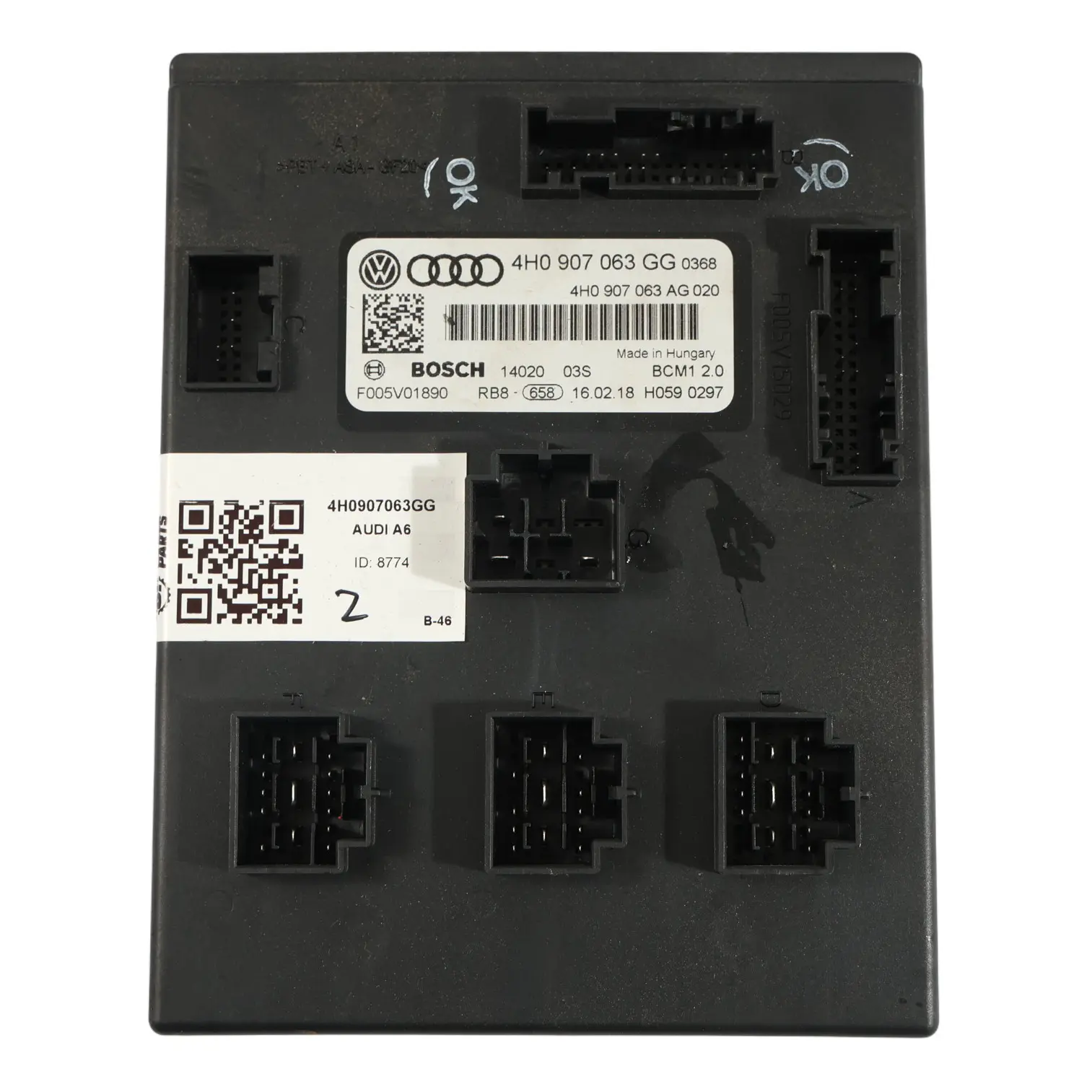 Audi A6 C7 A7 4G Module De Commande De Carrosserie BCM 4H0907063GG