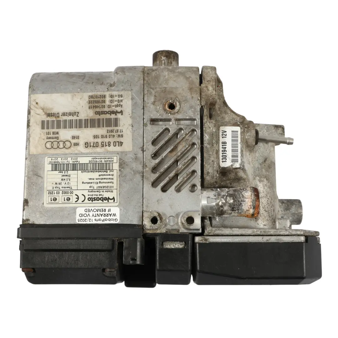 Webasto Ogrzewanie Postojowe Diesel do Audi Q7 4L o numerze 4L0815071G Audi Q7 4L Webasto Ogrzewanie Postojowe Diesel - SKU 4L0815071G - Numer Części 4L0815071G