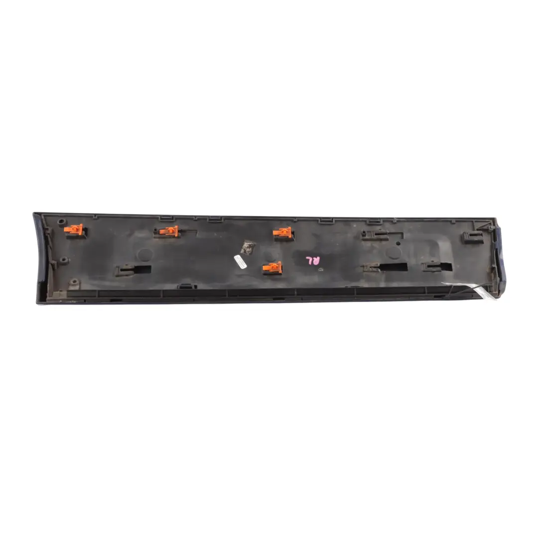 Baguette Seuil Porte Arrière Gauche Bleu Mugello Z5E pour Audi Q7 4L à propos du numéro de pièce 4L0853969F Audi Q7 4L Baguette Seuil Porte Arrière Gauche Bleu Mugello Z5E - SKU 4L0853969F-MUB - Numéro de pièce 4L0853969F