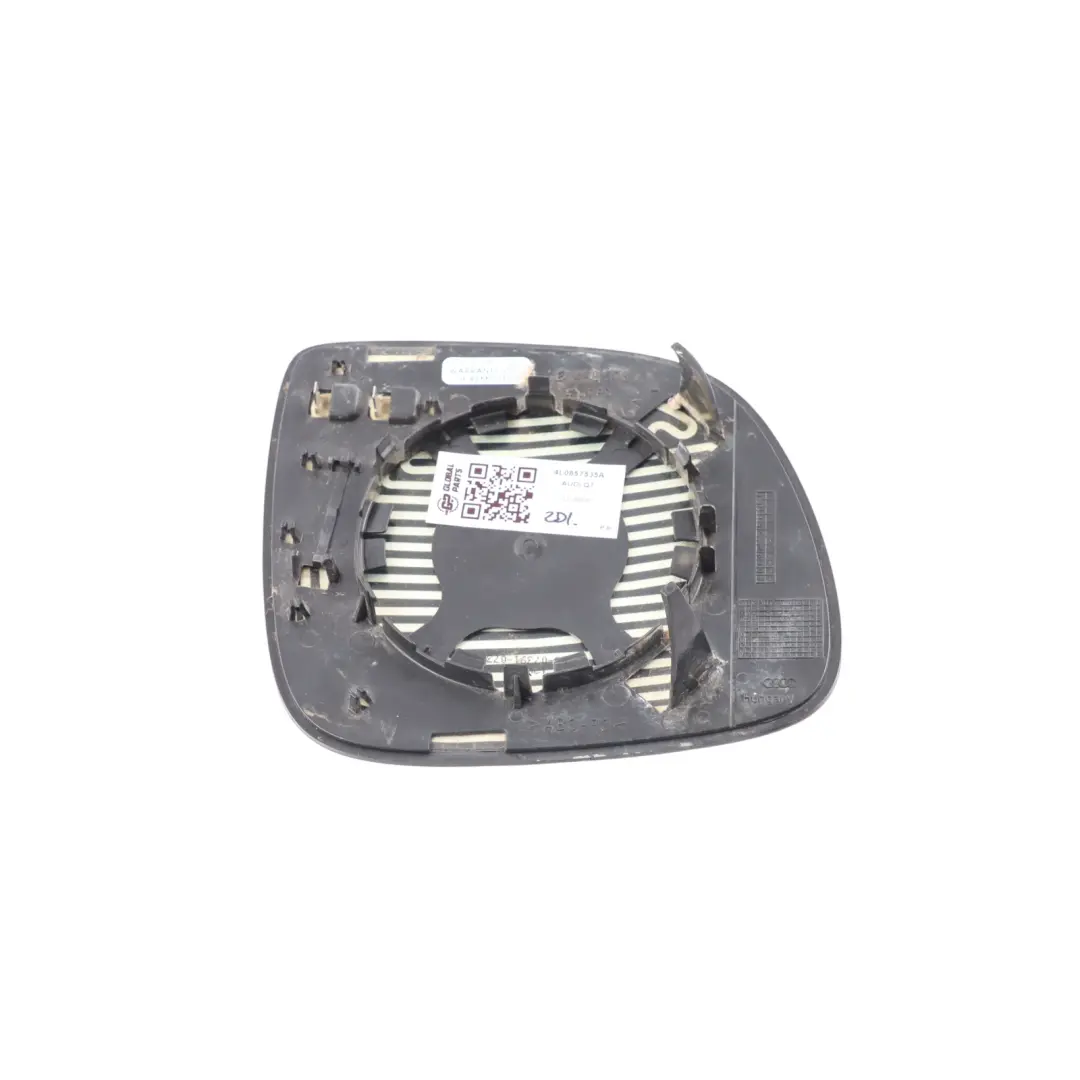 Door Wing Mirror Insert Glass Heated Front Left N/S to Audi Q7 4L with Part number 4L0857535A Audi Q7 4L Door Wing Mirror Insert Glass Heated Front Left N/S - SKU 4L0857535A - Part number 4L0857535A