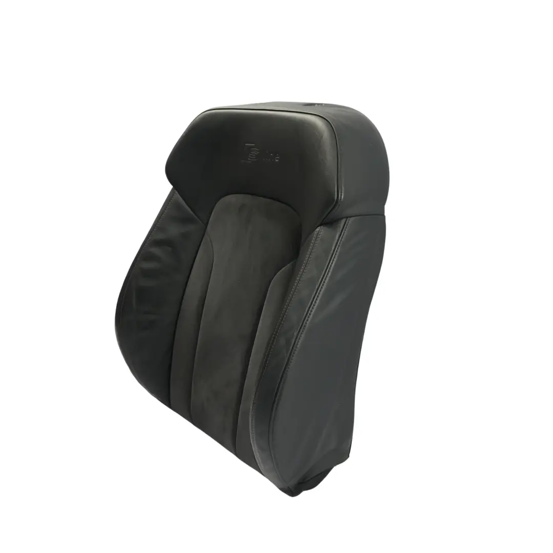 Audi Q7 4L Vordersitz Sport Rückenlehne Abdeckung Leder Alcantara Schwarz Rechts - SKU 4L0881806G-2 - Teilenummer 4L0881806G