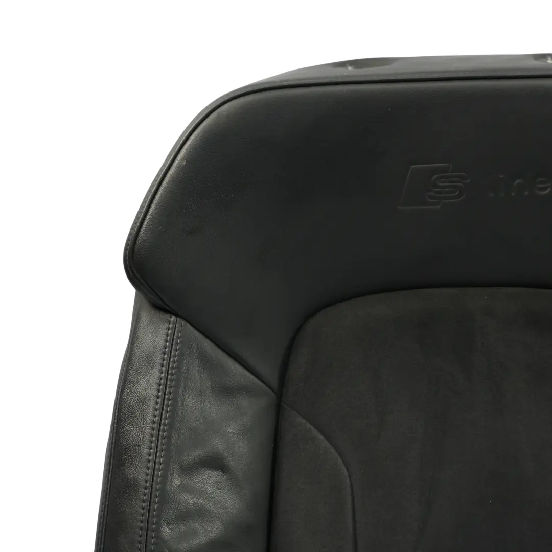 Audi Q7 4L Front Seat Sport Backrest Cover Leather Alcantara Black Right O/S - SKU 4L0881806G-2 - Part number 4L0881806G