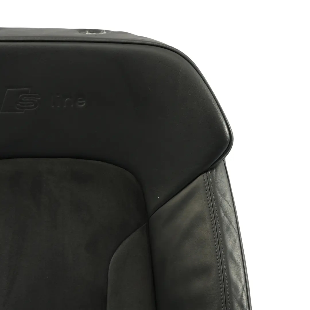 Front Seat Sport Backrest Cover Leather Alcantara Black Right O/S to Audi Q7 4L with Part number 4L0881806G Audi Q7 4L Front Seat Sport Backrest Cover Leather Alcantara Black Right O/S - SKU 4L0881806G-2 - Part number 4L0881806G