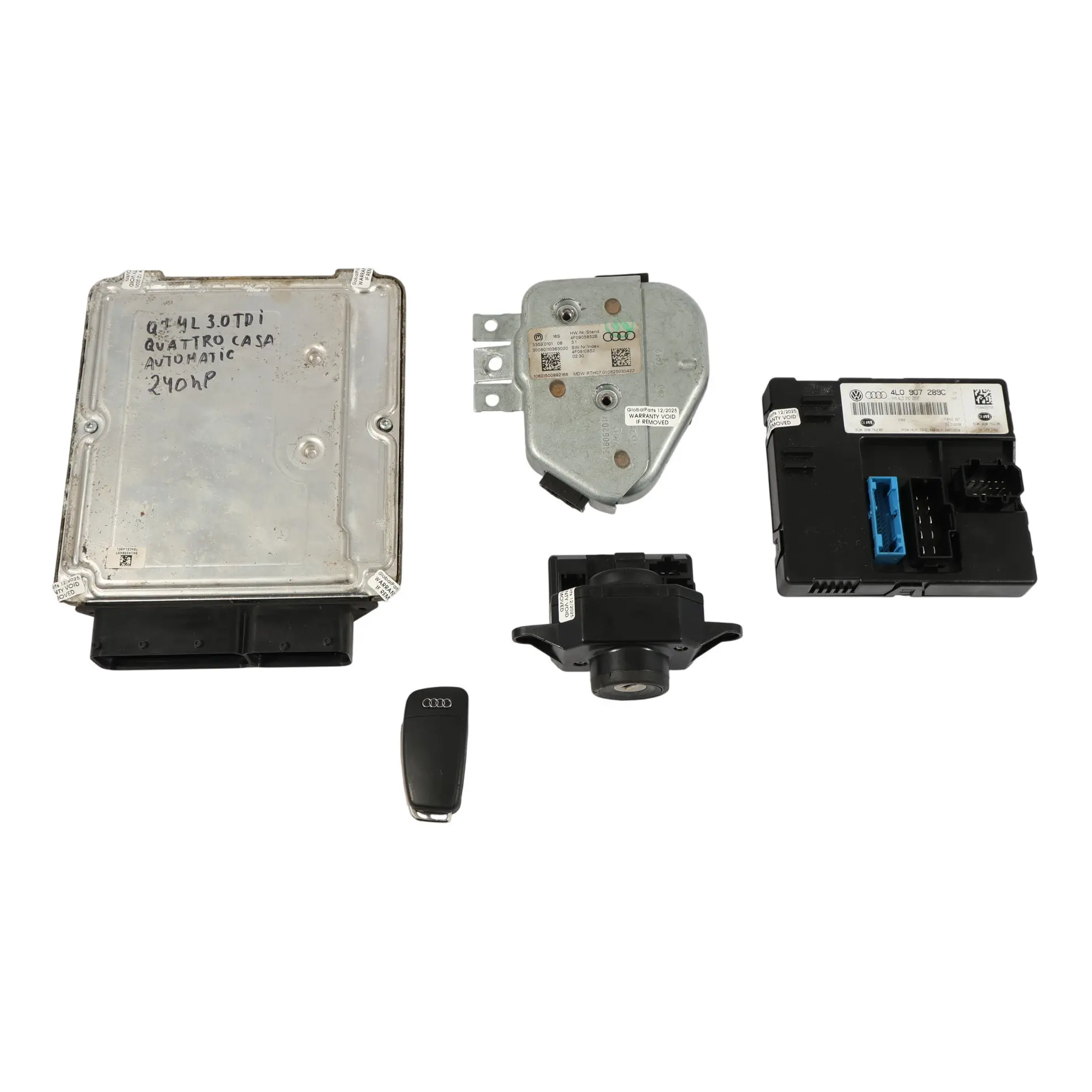 Audi Q7 4L 3.0 TDI 240CH CASA Quattro Kit Calculateur Moteur 4L0910401G Automat